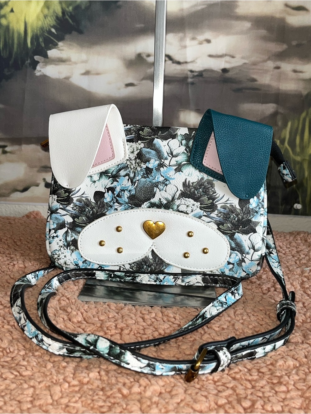 Betsey Johnson Kitsch French Bulldog Crossbody